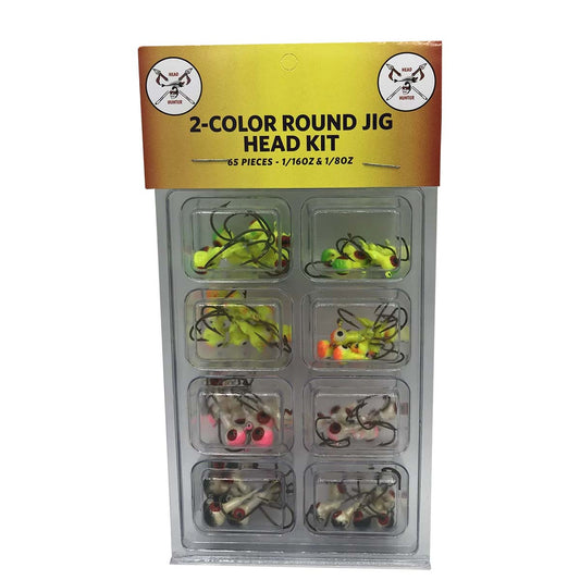 2-Color Round Jig Head Kit- 1/16oz & 1/8oz
