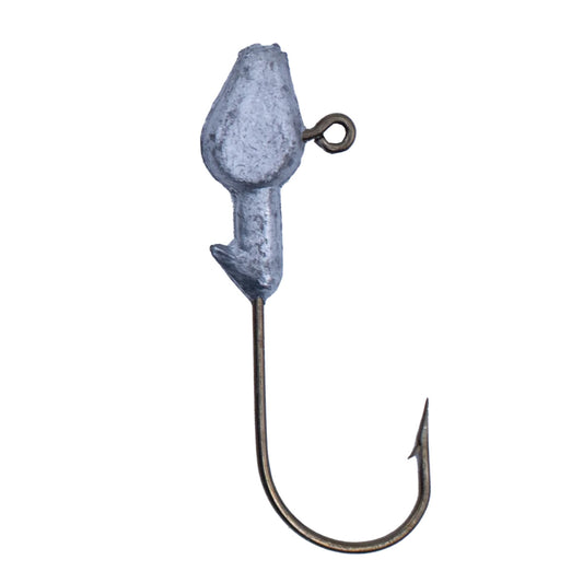 Flat Jig Head - Natural Finish, Pack of 10