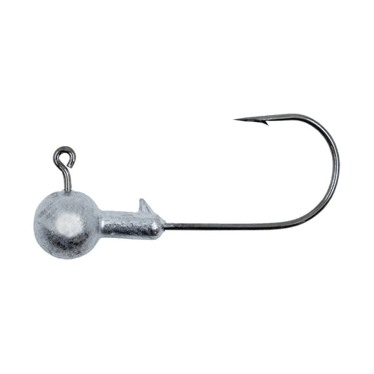 Deluxe Round Natural Hook Jig Heads - 10 Pack