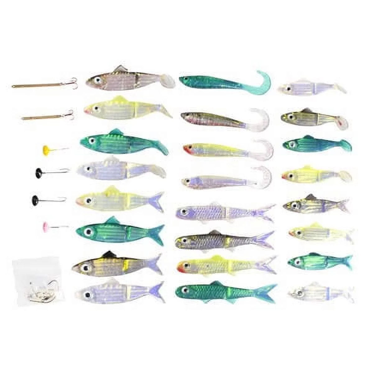 Mirror Image Swimbait Pro Shad Kit 40 Piece Head Hunter Lures