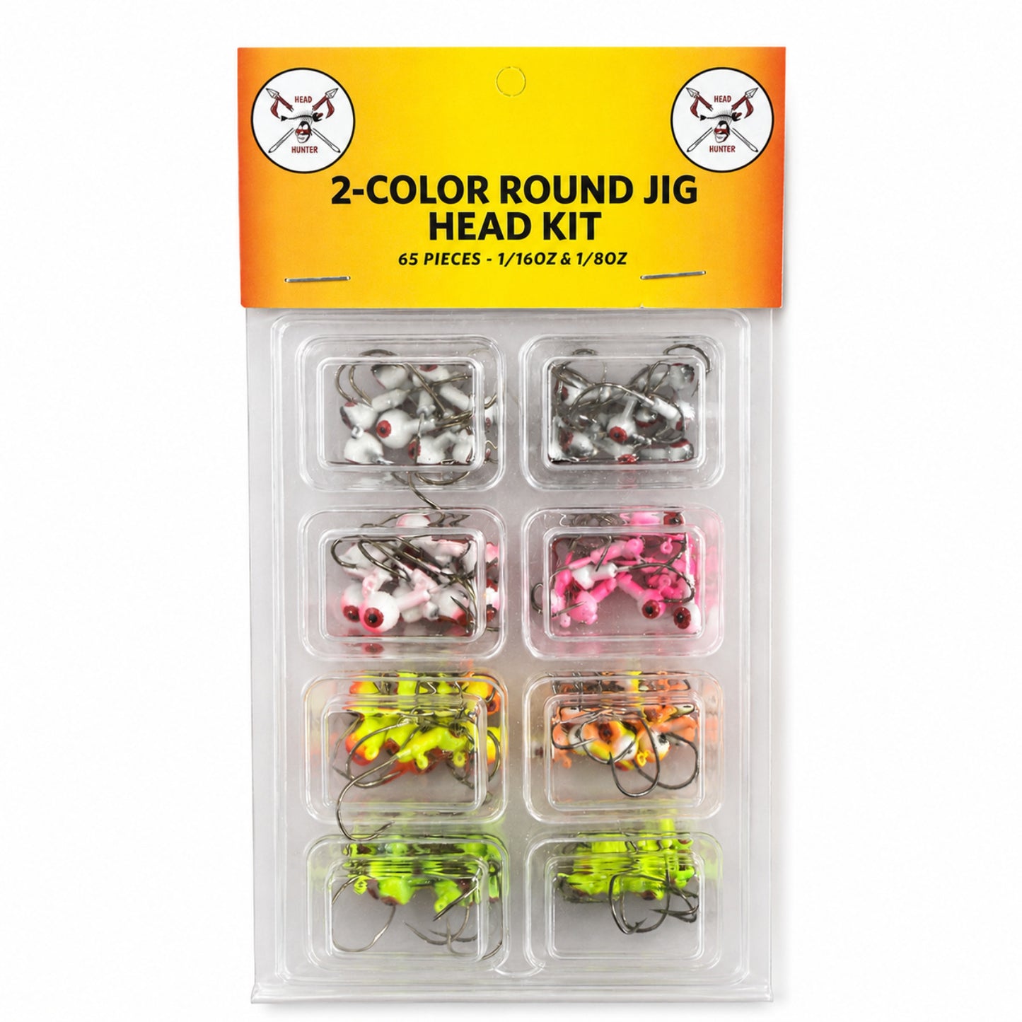 2-Color Round Jig Head Kit- 1/16oz & 1/8oz