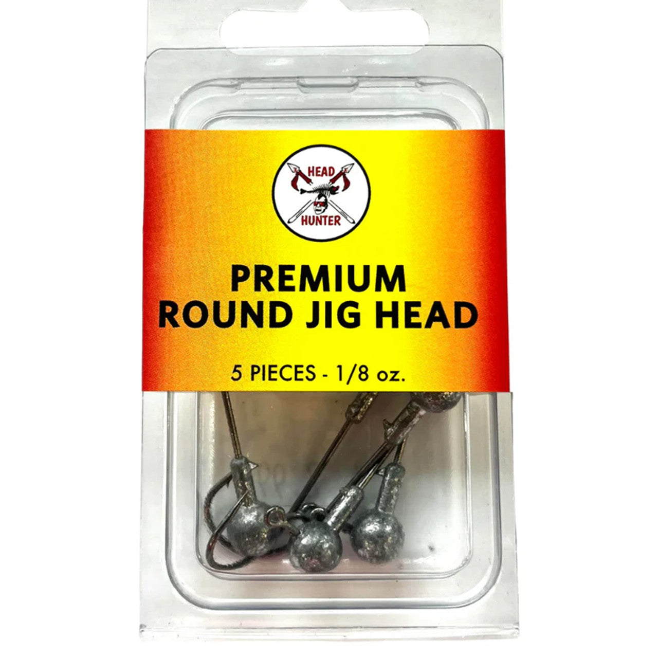 Premium Round Natural Jig Heads, Pack of 5