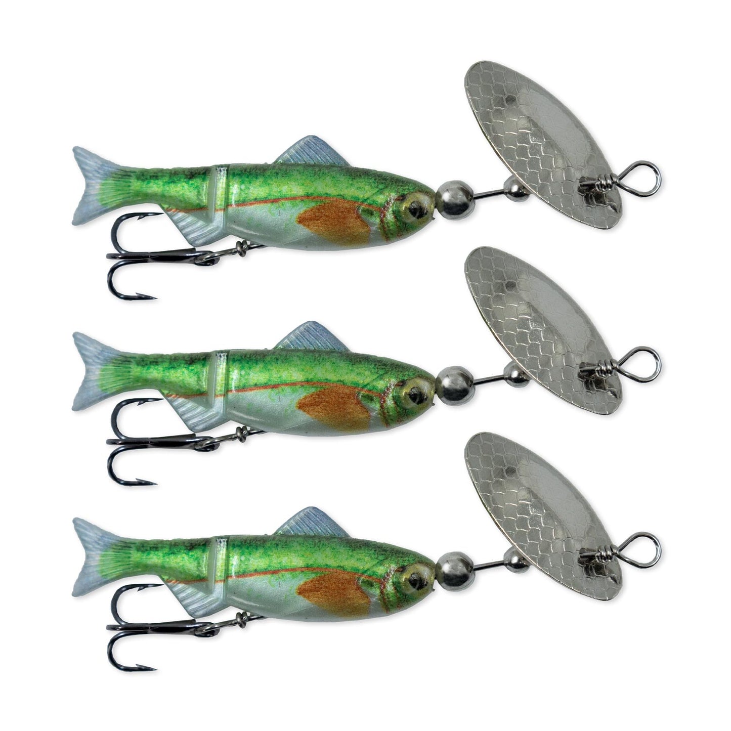 Sonic Minnow 3 Pack | Head Hunter Lures Emerald Shiner Sonic Minnow 3 Pack | Head Hunter Lures Emerald Shiner