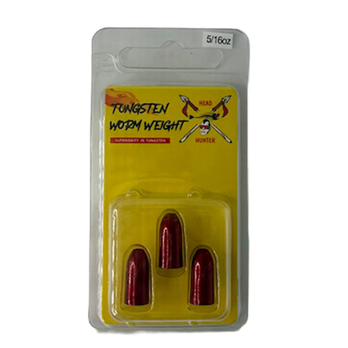 Tungsten Worm Weight, Pack of 3