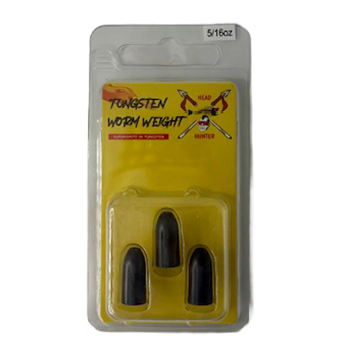 Tungsten Worm Weight, Pack of 3